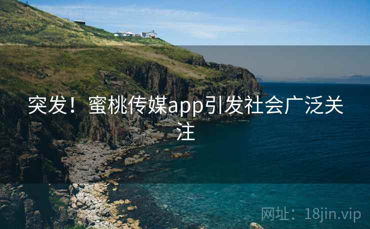 突发！蜜桃传媒app引发社会广泛关注