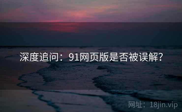 深度追问：91网页版是否被误解？